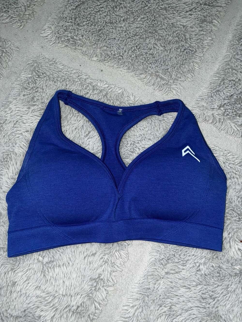 Oner Active Classic Seamless V-Neck Sports Bra in purple  Blue XS